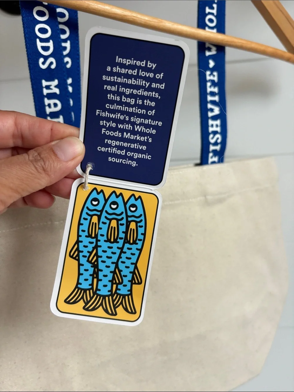 Whole Foods x Fishwife Medium tote NWT